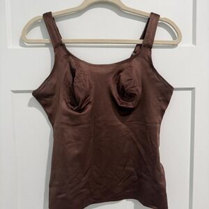 Ruby Ribbon Shaping Tank Cami 40 Chocolate Brown
